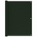 vidaXL Écran de balcon Vert foncé 120x300 cm PEHD