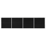 vidaXL Jardinière 320x40x77 cm Acier galvanisé Anthracite