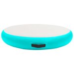 vidaXL Tapis gonflable de gymnastique avec pompe 100x100x10cm PVC Vert