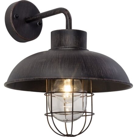 Applique exterieure descendante PORTLAND Rouille ampoule E27 max 60 W - Brilliant