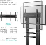 Onkron ts2771 support tv sur piedà  roulettes pour des téléviseurs de 40 à  82 pouces noir
