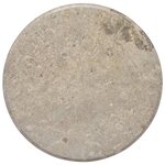 vidaXL Dessus de table Gris Ø60x2 5 cm Marbre