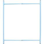 Table d'appoint en acier nuances de bleu
