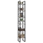 vidaXL Bibliothèque à 6 niveaux Blanc 40x30x210 cm Aggloméré