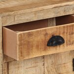 vidaXL Table de chevet 40x30x57 cm Bois de manguier massif