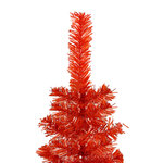 vidaXL Sapin de Noël étroit Rouge 150 cm