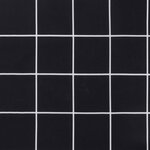 vidaXL Coussin de banc de jardin carreaux noir 200x50x7 cm tissu