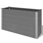 vidaXL Lit surélevé de jardin WPC 150x50x91 cm Gris