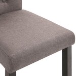 vidaXL Chaises à manger lot de 4 taupe tissu