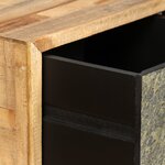 vidaXL Table basse Teck de récupération massif 90 x 65 x 40 cm