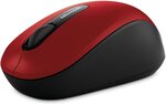 Souris sans fil bluetooth microsoft mobile mouse 3600 (rouge)