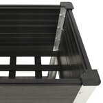 vidaXL Lit surélevé de jardin avec étagère 175x50x90 cm WPC Gris