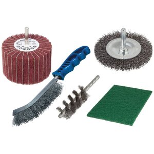 Wolfcraft jeu de brosse métallique 5 pièces 5641000