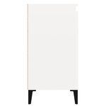 vidaXL Tables de chevet 2Pièces blanc brillant 40x35x70cm bois ingénierie