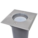 vidaXL Lampes au sol à LED d'extérieur 3 Pièces carré