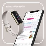 FITBIT - Luxe blanc lunaire - Acier inoxydable or pâle