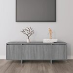 vidaXL Meuble TV Sonoma gris 120x30x40 5 cm Aggloméré