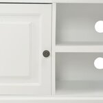 vidaXL Meuble TV Blanc 90 x 30 x 40 cm Bois