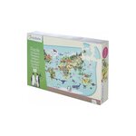 AVENUE MANDARINE Puzzle 76 pièces, thème Planisphère. A partir de 6 ans.