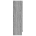 vidaXL Armoire à vitrine Sonoma gris 82 5x30 5x115cm Bois d'ingénierie