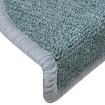 vidaXL Tapis de marches d'escalier 15 Pièces Bleu 65x24x4 cm