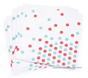 Serviettes confettis 33cm 20 pièces