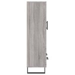 vidaXL Buffet haut sonoma gris 69 5x31x115 cm bois d'ingénierie