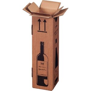 Carton d'expédition pour 1 bouteille  lot de 20