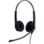 Jabra biz 2300 usb-a ms casque stéréo intra-auriculaire - casque antibruit filaire skype for business avec unité de contrôle pou