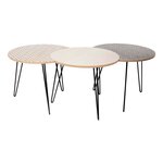 Table gigogne pieds fils (lot de 3)