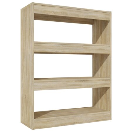vidaXL Bibliothèque/Cloison Chêne sonoma 80x30x103 cm Bois ingénierie