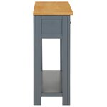 vidaXL Table console 83x30x73 cm Bois de chêne massif