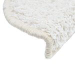 vidaXL Tapis d'escalier 15 Pièces blanc 56x17x3 cm