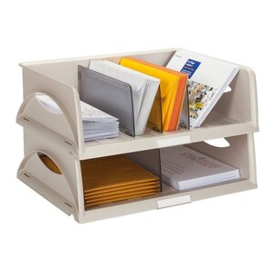 Bac à courrier sorty solo à l'italienne - gris (paquet 4 unités)