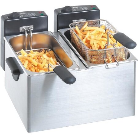 BARTSCHER BA.A165.112 Friteuse 2 bacs de 4 litres - inox