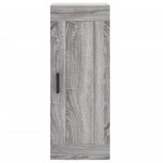 vidaXL Buffet haut Sonoma gris 34 5x34x180 cm Bois d'ingénierie