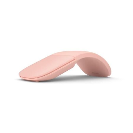 Microsoft arc mouse - souris optique - 2 boutons - sans fil - bluetooth 5.0 le - rose doux