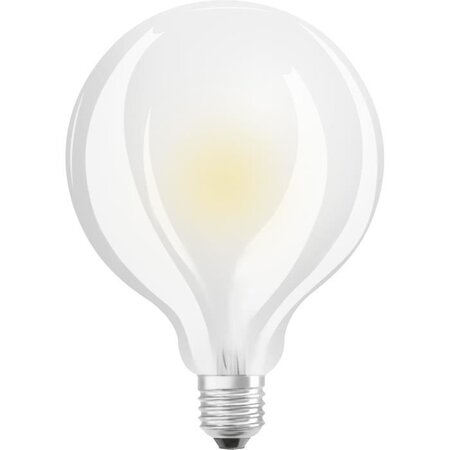 Ampoule globe led osram diametre 95 mm - 12w = 100 - e27 - verre dépoli - blanc chaud