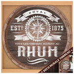 Décoration murale tonneau de rhum 40 cm