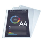 Sachet De 100 Pochetttes Perforées Polypropylène Premium Grainé 8/100e - A4 - X 5 - Exacompta