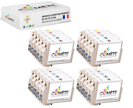 20 cartouche d'encre compatibles avec epson 603xl b8c4m4y4