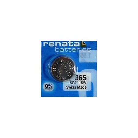 Blister de 1 Pile bouton oxyde argent X365 SR1116SW RENATA