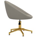 vidaXL Chaises à manger lot de 6 gris clair velours