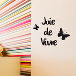 Autocollant mural  joie de vivre