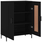vidaXL Buffet noir 69 5x34x90 cm bois d'ingénierie