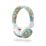 Casque filaire | Câble rond de 1,2 m | Oreillette | éléphant | Blanc