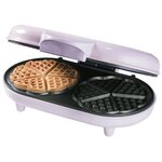 Bestron Gaufrier en forme de cœur double ADWM1000P 1000 W Rose