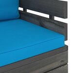 vidaXL Salon de jardin palette 12 Pièces avec coussins Bois de pin massif