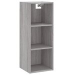vidaXL Buffet haut Sonoma gris 34 5x34x180 cm Bois d'ingénierie