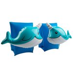 Brassards gonflables de natation x2 pour enfants 3-6 ans  flotteurs piscine & plage - pack duo homard dauphin